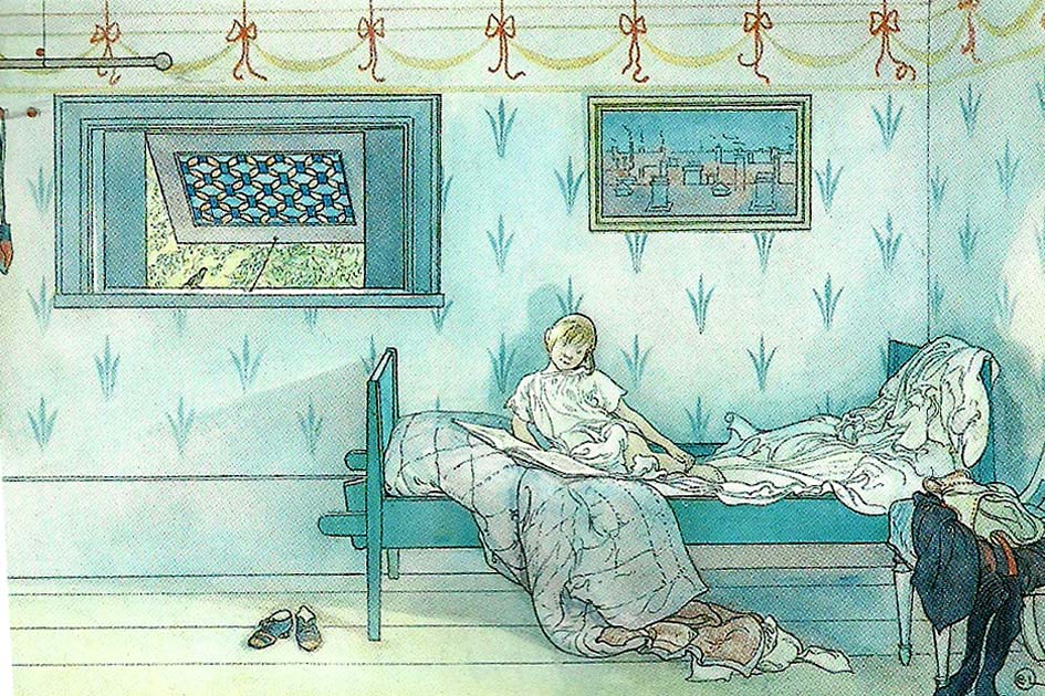 Carl Larsson kukuliku, klockan ar sju